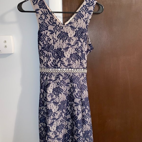 Sophia & Zeke Lucianna Lace Fit and Flare Dress - Picture 1 of 2